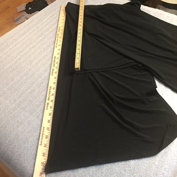 QVC G.I.L.I. black skirt overskirt with hidden mini slits XSP - Picture 7 of 7